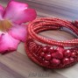 handmade beads bracelet glass beads mix color 